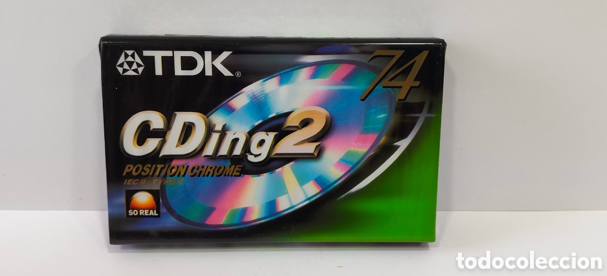 Casetes antiguos: TODO UN CLASICO CINTA CASSETTE TDK CDING2 74 (NUEVA Y PRECINTADA)