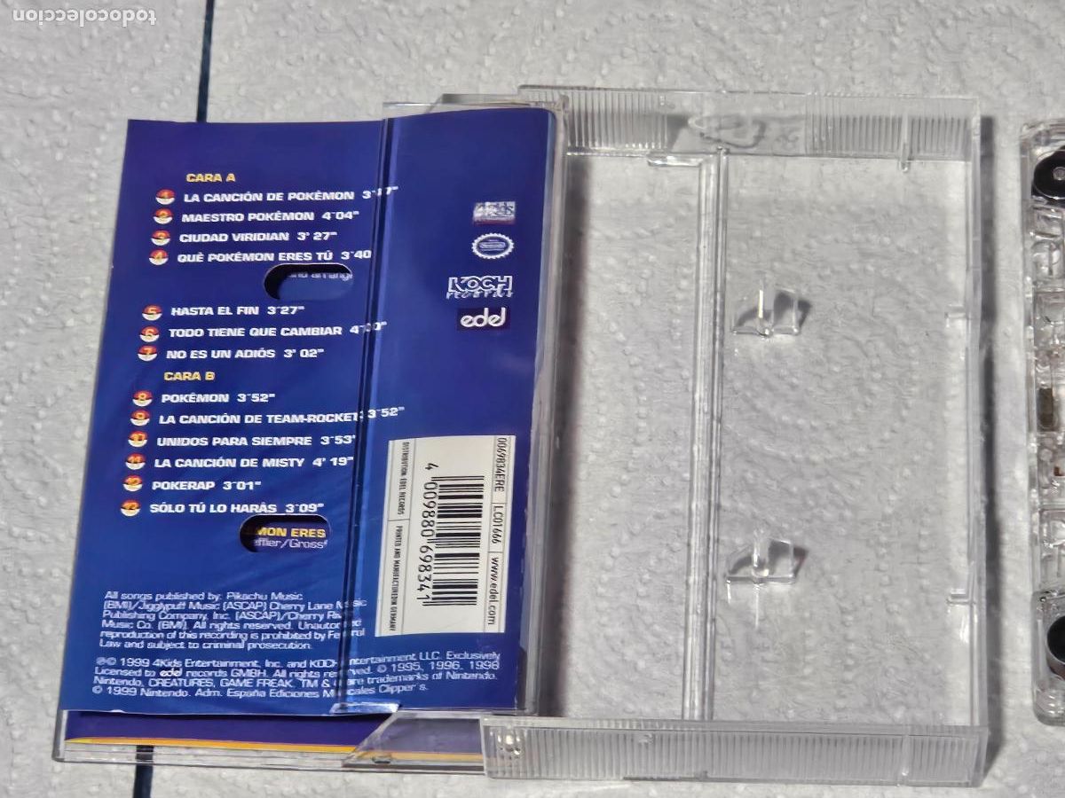 Casetes antiguos: POKEMON - CASETE - ERES CAPAZ DE APRENDERTE EL POKERAP ? - Foto 3