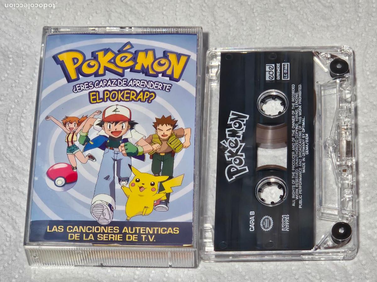 Casetes antiguos: POKEMON - CASETE - ERES CAPAZ DE APRENDERTE EL POKERAP ?
