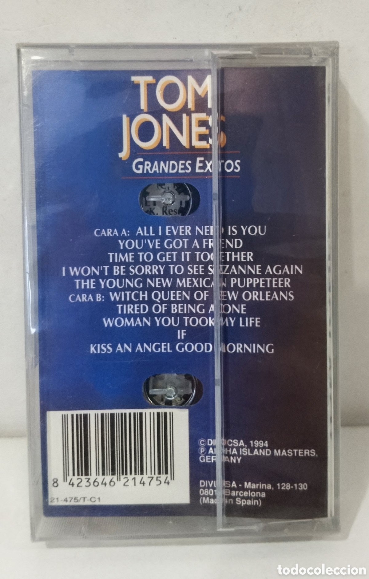 Casetes antiguos: TOM JONES - GRANDES &Eacute;XITOS. CASSETTE PRECINTADO - Foto 3