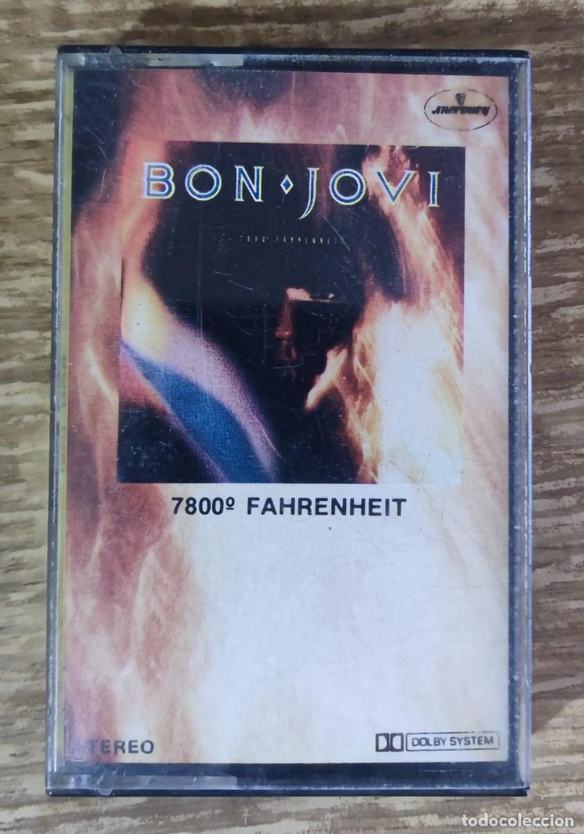 Casetes antiguos: Cassette Bon Jovi - 7800&ordm; Fahrenheit (1985) ed. espa&ntilde;ola