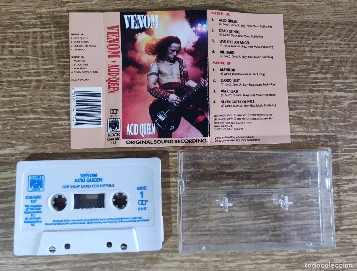Casetes antiguos: Cassette Venom - Acid Queen (1991) - Foto 2