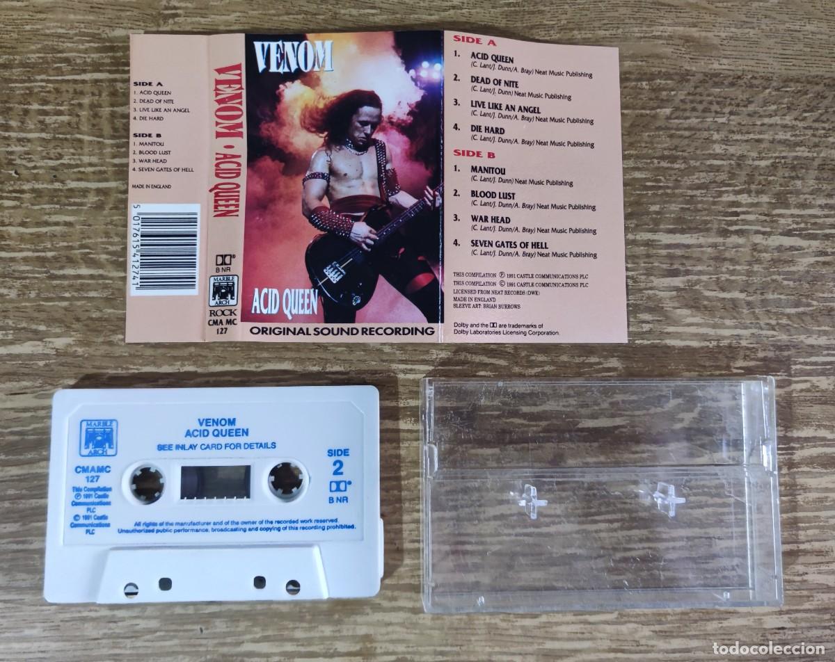 Casetes antiguos: Cassette Venom - Acid Queen (1991) - Foto 3