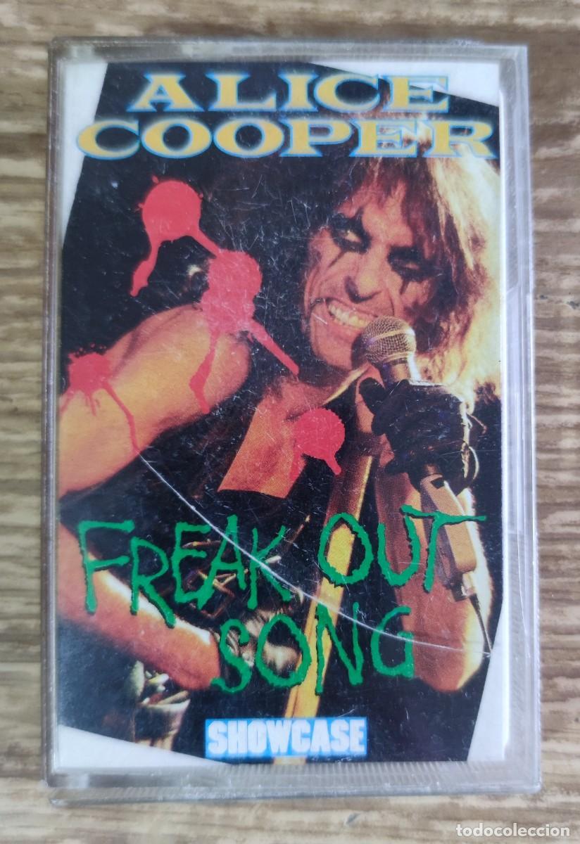 Casetes antiguos: Cassette Alice Cooper - Freak Out Song (1985)