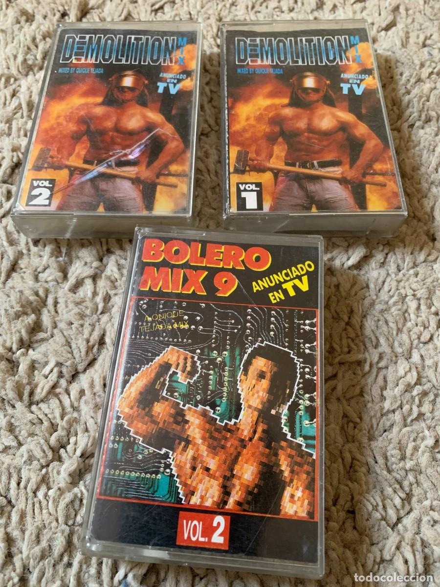Casetes antiguos: 3 CASETES DEMOLITION MIX-BOLERO MIX. PEDIDO MINIMO 10 EUROS.