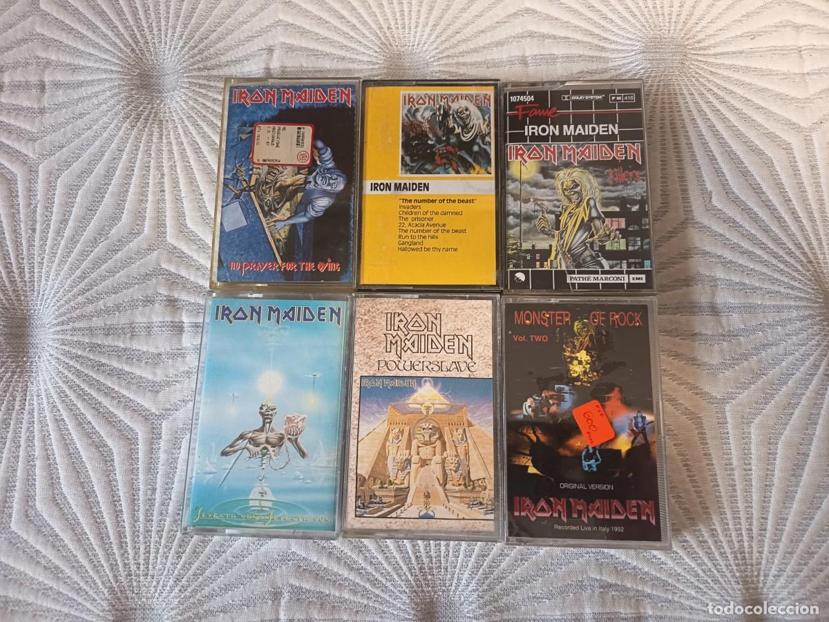 Casetes antiguos: iron maiden - 6 cassettes.