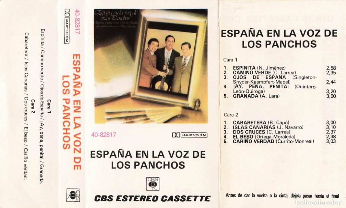 Casetes antiguos: Los Panchos - Espa&ntilde;a en la Voz de los Panchos (Cassette)