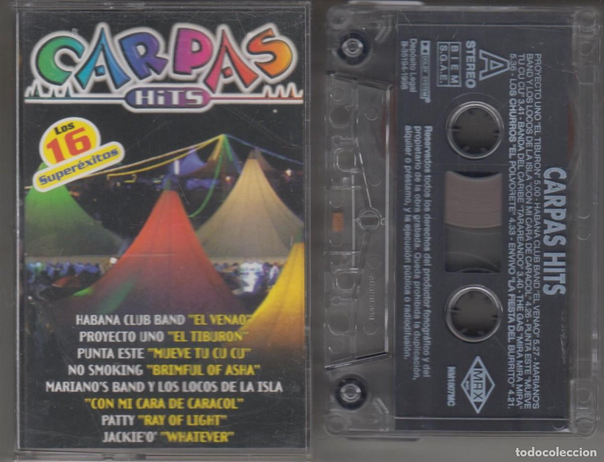 Casetes antiguos: Carpas Hits cassette 16 super&eacute;xitos 1996 Max Music