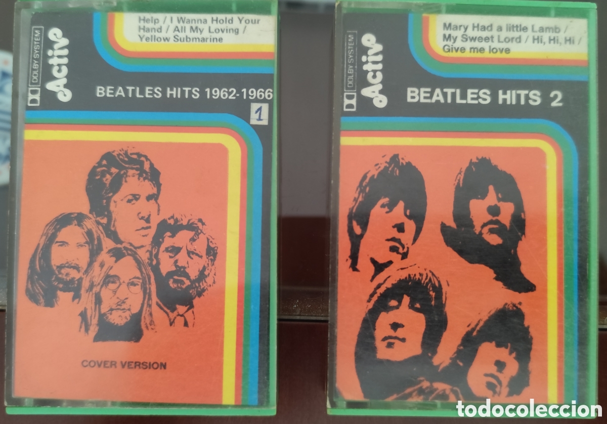 Casetes antiguos: 2 CINTAS DE CASSETE. THE BEATLES HITS 1962-1966.