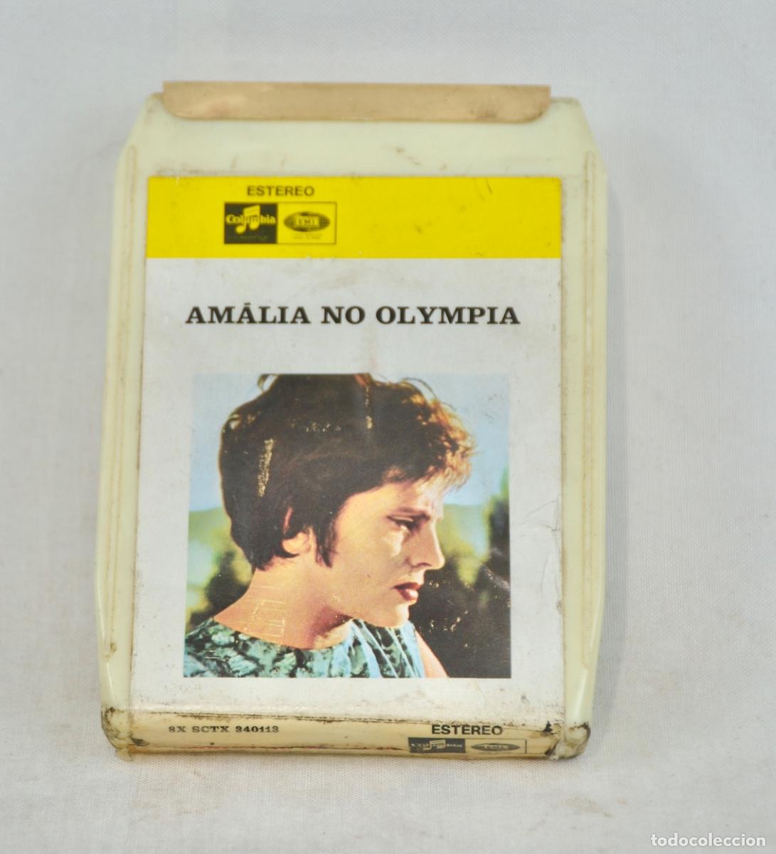 Casetes antiguos: Cartucho 8 pistas - Amalia Rodrigues - No olympia caratula amarilla