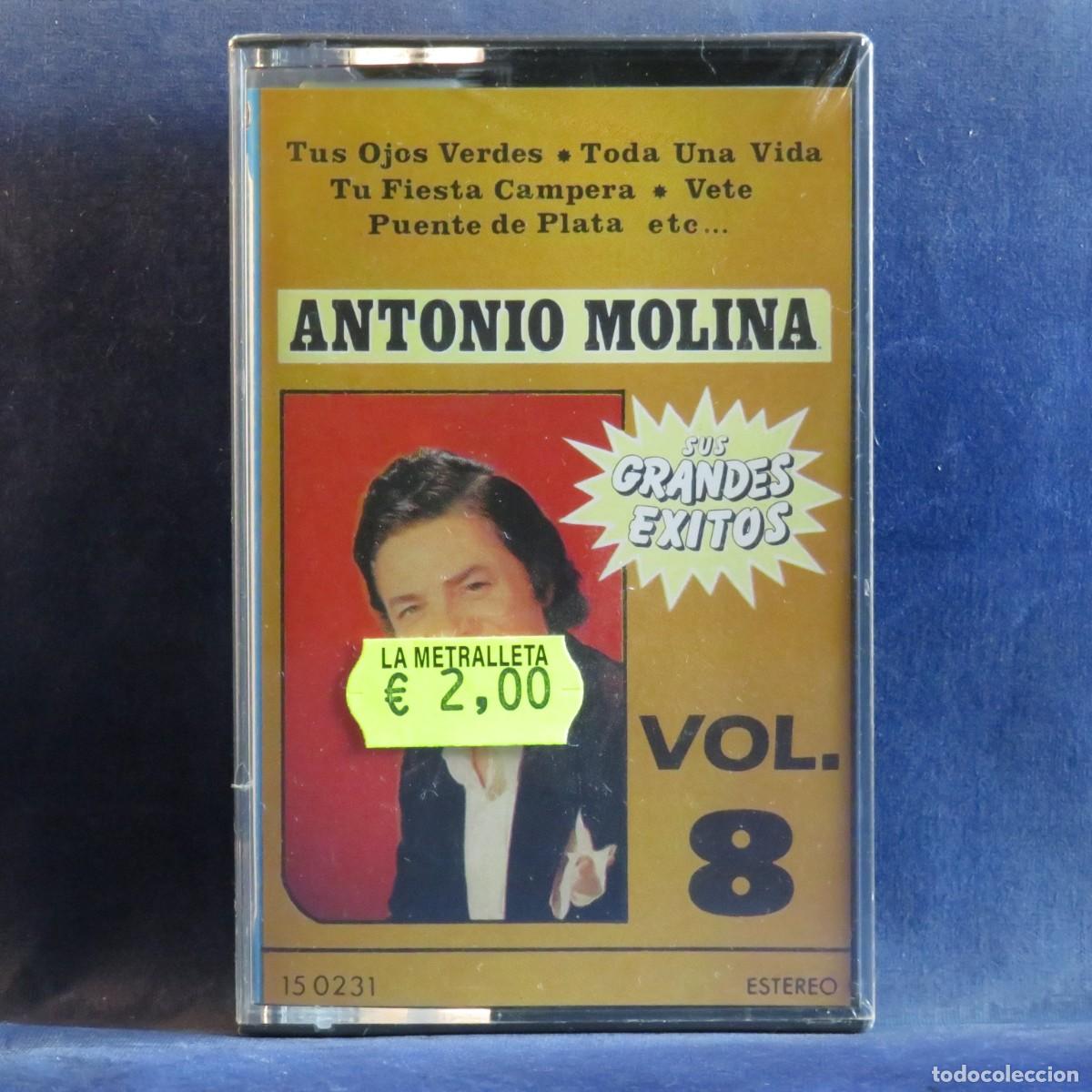 Casetes antiguos: ANTONIO MOLINA - SUS GRANDES &Eacute;XITOS VOL. 8 - CASETE