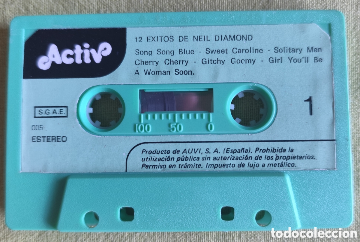 Casetes antiguos: NEIL DIAMOND. CINTA DE CASSETE. 12 &Eacute;XITOS - Foto 2