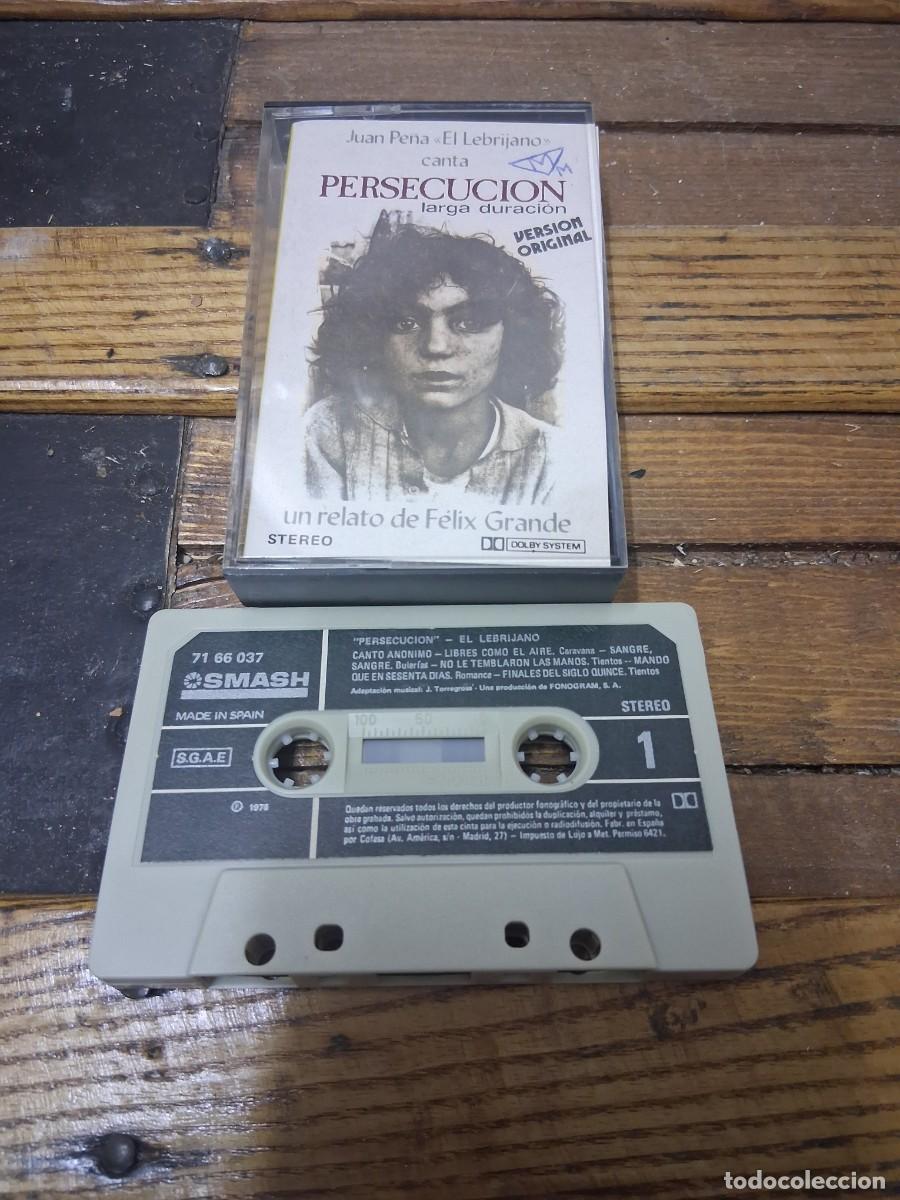 Casetes antiguos: Casete de m&uacute;sica JUAN PE&Ntilde;A EL LEBRIJANO PERSECUCION F&eacute;lix Grande