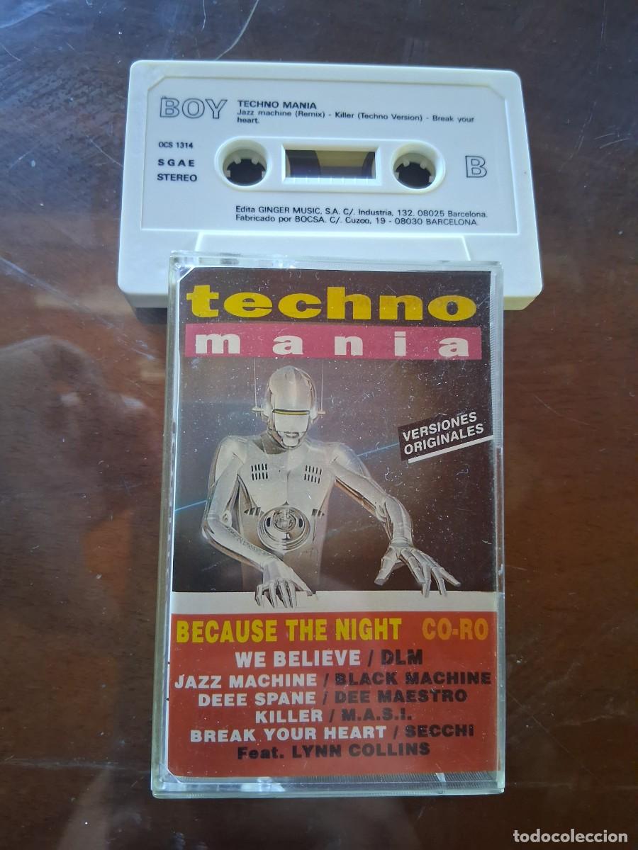 Casetes antiguos: Casete cinta musica discoteca Techno mania because the night Jazz machine Killer