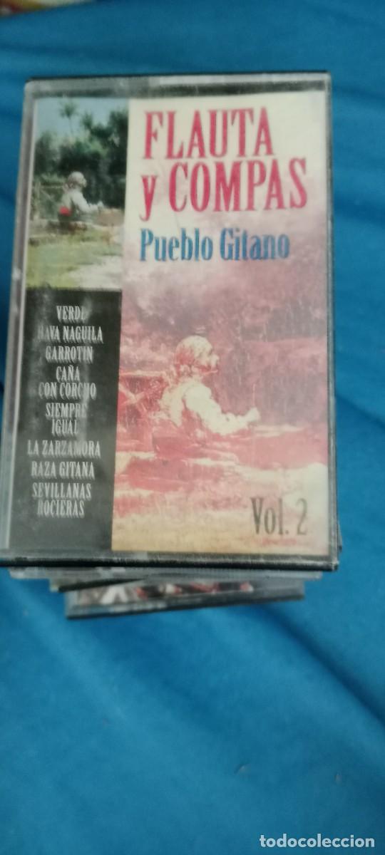 Casetes antiguos: FLAUTA Y COMPAS PUEBLO GITANO VOL 2 CASETE MUSICA G-LAPA