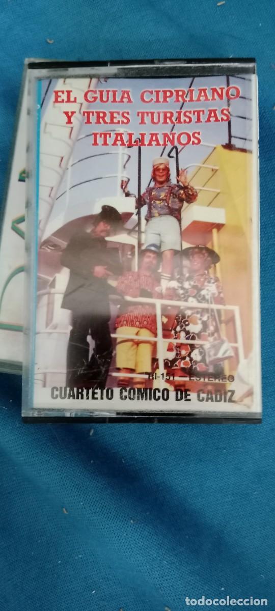 Casetes antiguos: CUARTETO EL GUIA CIPRIANO Y TRES TURISTAS ITALIANO CARNAVAL CADIZ CASETE MUSICA G-LAPA