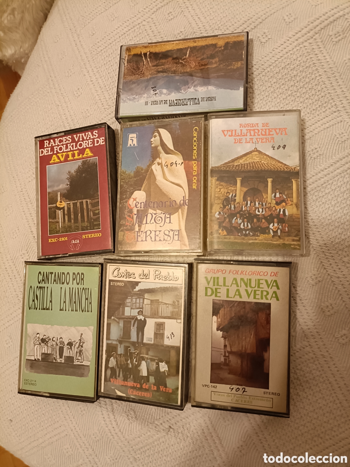 Casetes antiguos: Casettes de m&uacute;sica folcl&oacute;rica