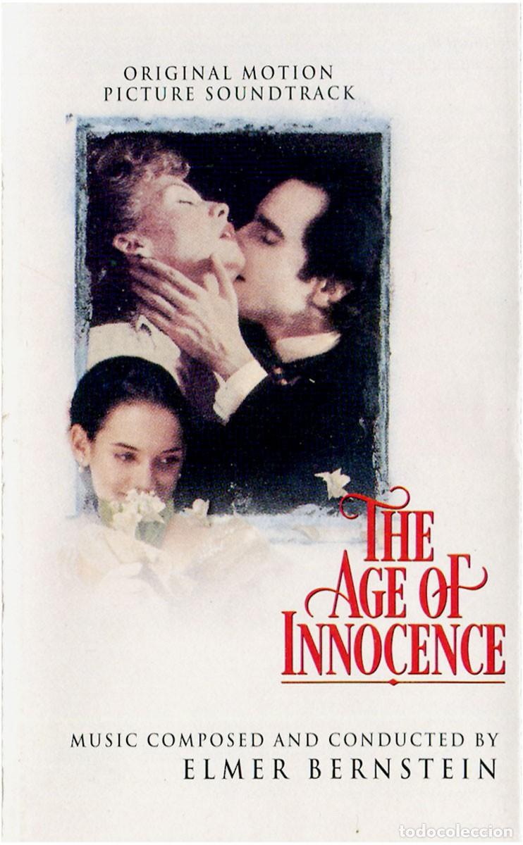 Casetes antiguos: Elmer Bernstein - The Age Of Innocence (OST) - Cassette US 1993 - Epic Soundtrax ET 57451 - EX/EX