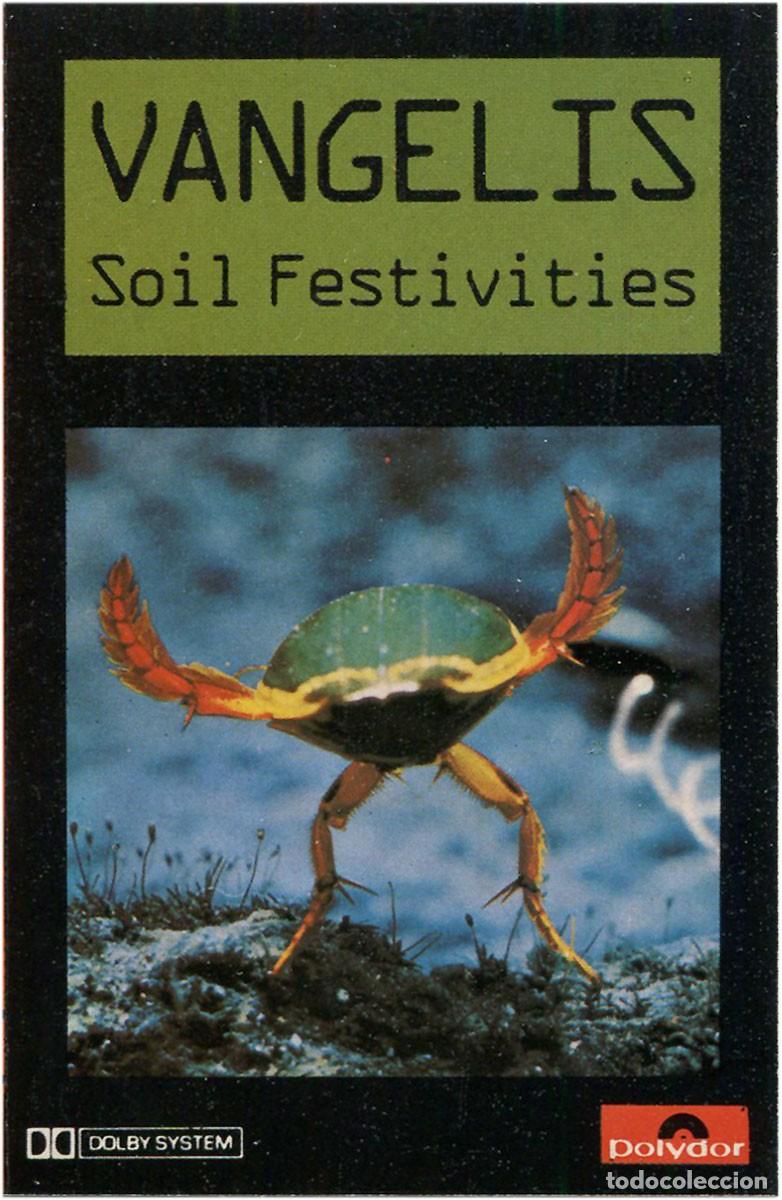 Casetes antiguos: Vangelis &ndash; Soil Festivities - Cassette Spain 1984 - Polydor 823 396-4 - EX/VG+
