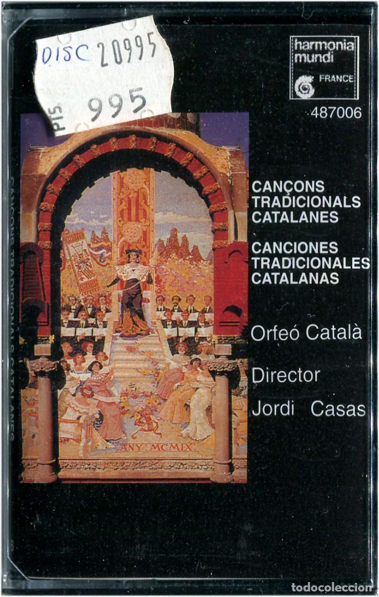 Casetes antiguos: Orfe&oacute; Catal&agrave;, Jordi Casas - Can&ccedil;ons Tradicionals.. - Cassette Spain 92 - Harmonia Mundi - Precintado