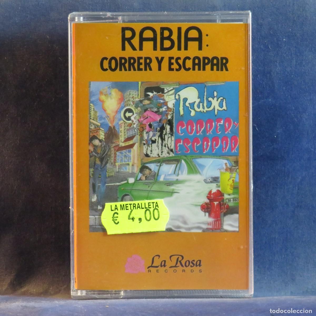 Casetes antiguos: RABIA - CORRER Y ESCAPAR - CASETE - Foto 1