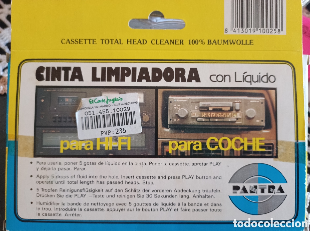 Casetes antiguos: Cinta limpiadora de cassette - Foto 2