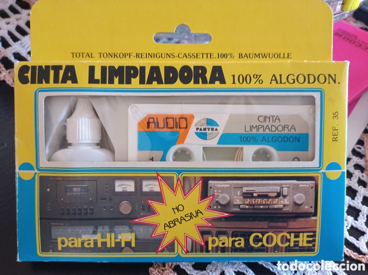 Casetes antiguos: Cinta limpiadora de cassette - Foto 1