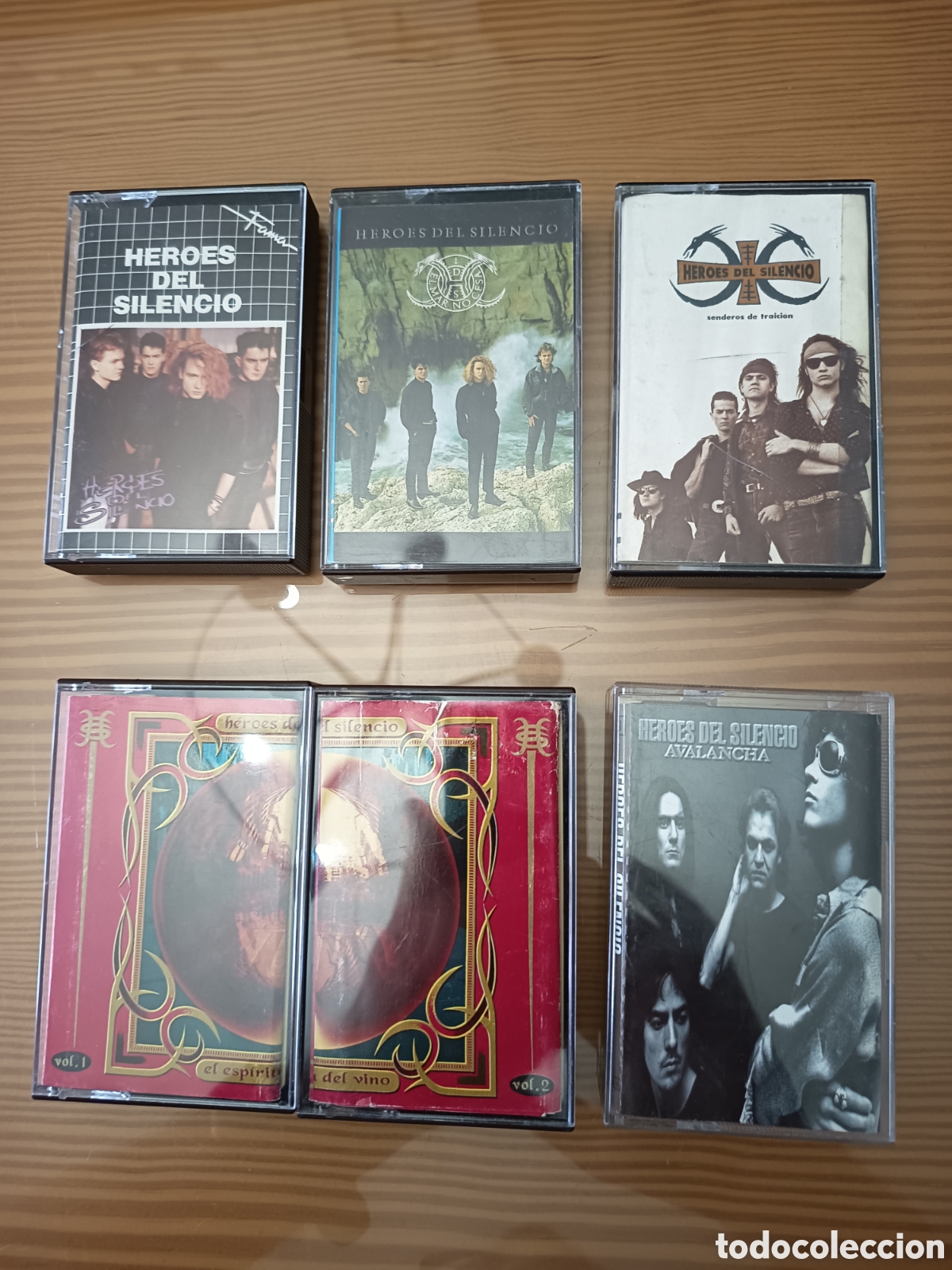 Casetes antiguos: Lote de 6 cassettes de H&eacute;roes Del Silencio,en muy buen estado