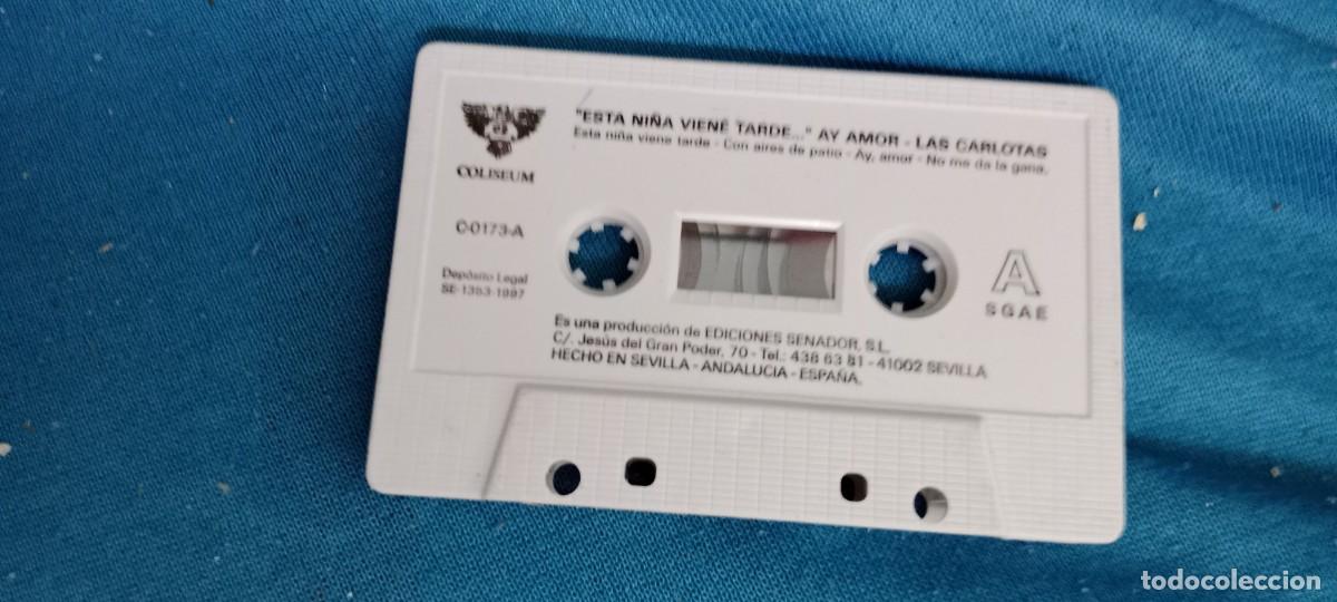 Casetes antiguos: LAS CARLOTAS ESTA NI&Ntilde;A VIENE TARDE SIN CARATULA CASETE MUSICA PIXAR CA-49