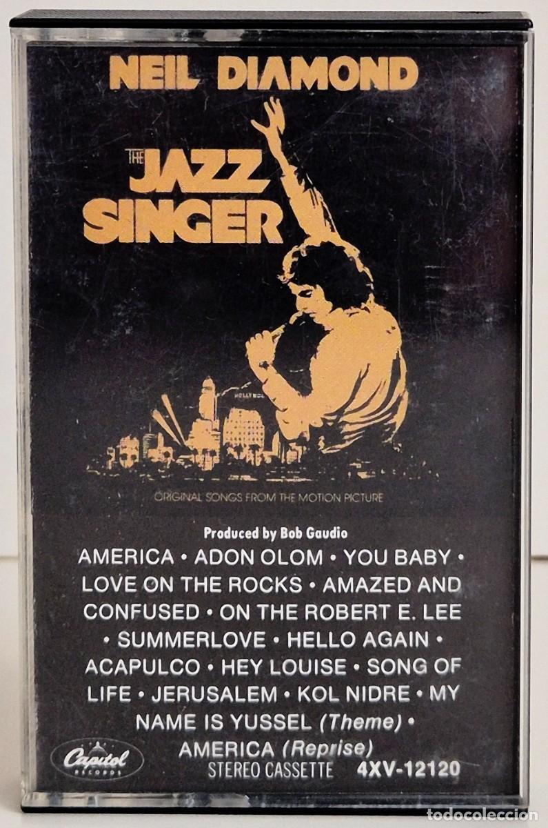 Casetes antiguos: Banda sonora original de The Jazz Singer de Neil Diamond. Cassette original edici&oacute;n americana (1980)