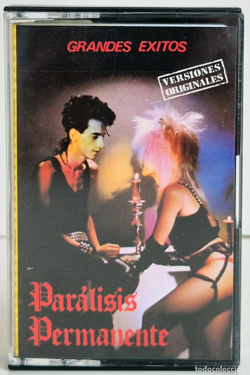 Casetes antiguos: Par&aacute;lisis Permanente - Grandes &eacute;xitos. Cassette original editada por el sello DRO. Edici&oacute;n espa&ntilde;ola