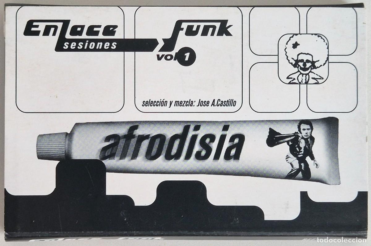 Casetes antiguos: Enlace Funk. Sesiones vol. 1 La V&iacute;a L&aacute;ctea. Sampler del sello Afrodisia para la revista Enlace Funk
