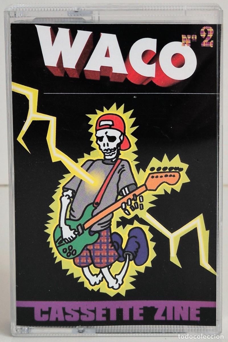 Casetes antiguos: Waco. Cassette-zine n&ordm; 2. Sampler del fanzine Waco Magazine con bandas de rock alternativo (1995)
