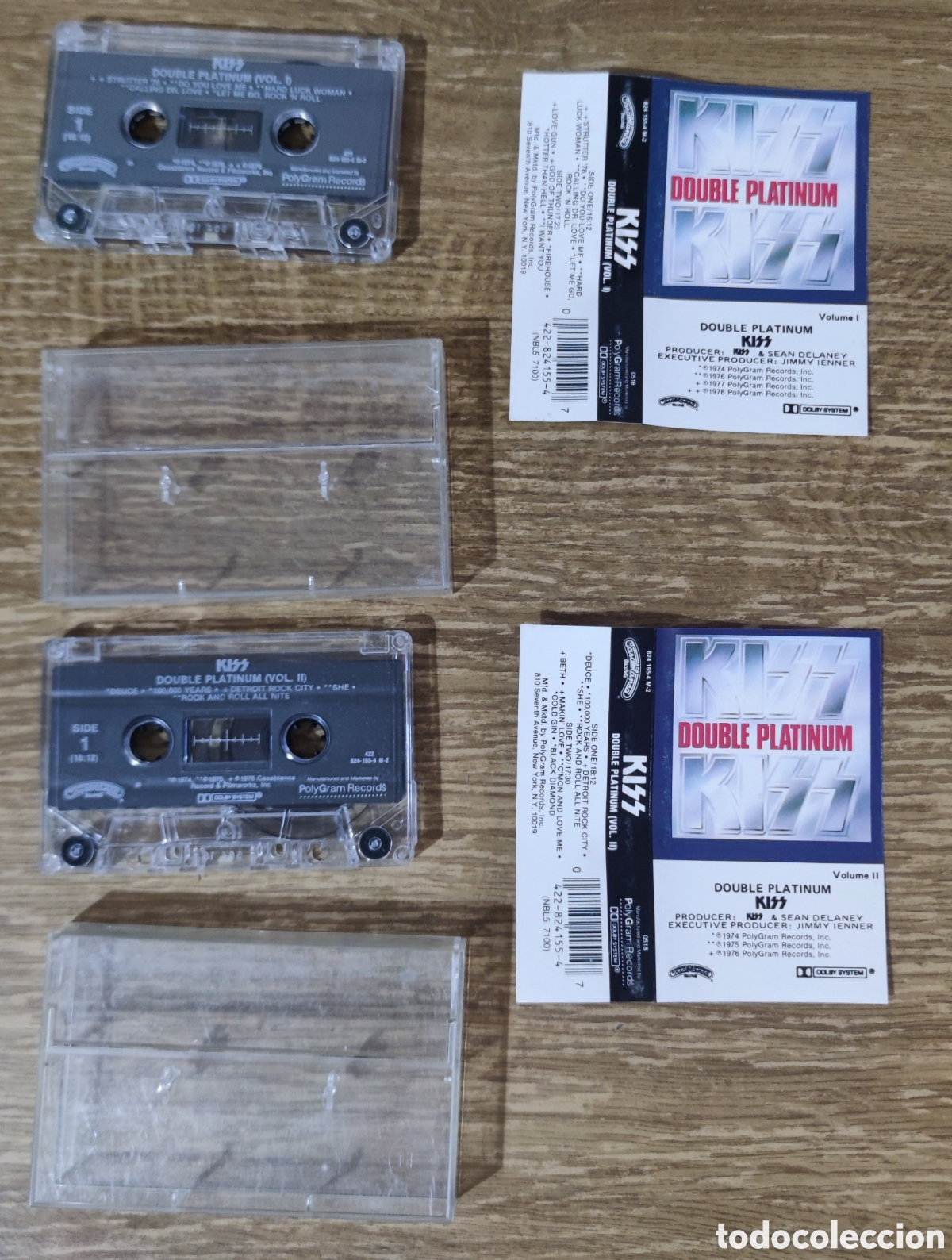 Casetes antiguos: Cassette doble Kiss - Double Platinum (1978) - Foto 2