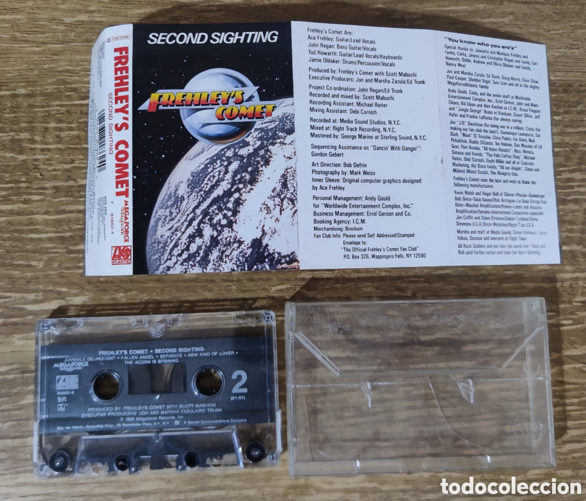 Casetes antiguos: Cassette Frehleys Comet - Second Sighting (1988) - Foto 2