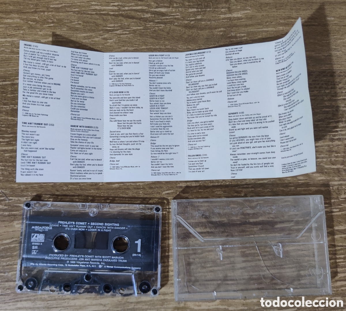 Casetes antiguos: Cassette Frehleys Comet - Second Sighting (1988) - Foto 3