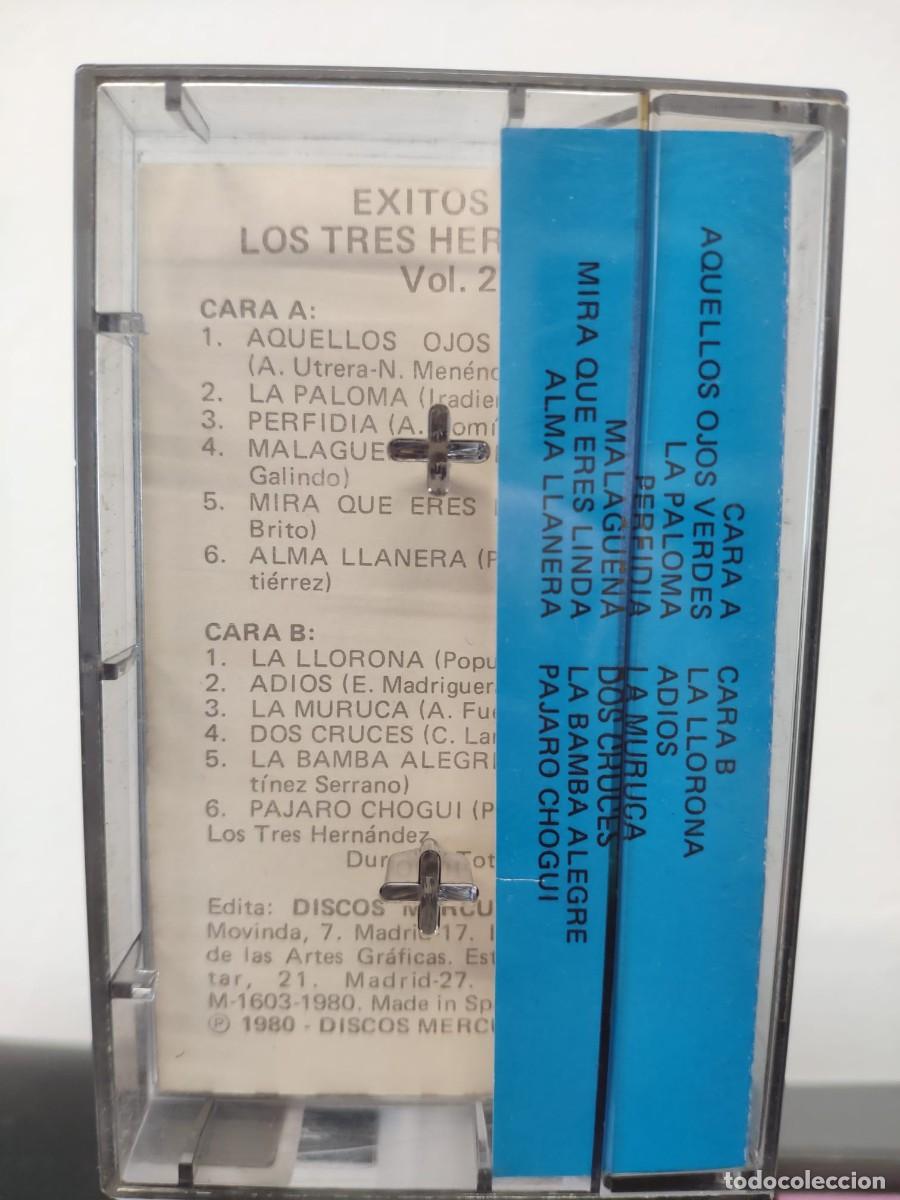Casetes antiguos: Los Tres Hern&aacute;ndez - &Eacute;xitos (Cassette) - Foto 4