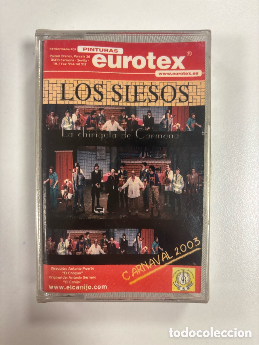 Cassetes antigas: Carnaval, C&aacute;diz, chirigota del Canijo LOS SIESOS casete