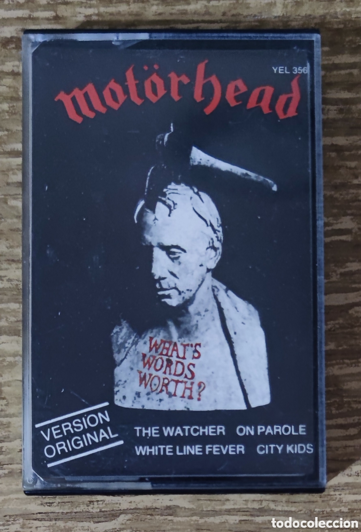 Casetes antiguos: Cassette Motorhead - What's Words Worth? (1984) ed. espa&ntilde;ola