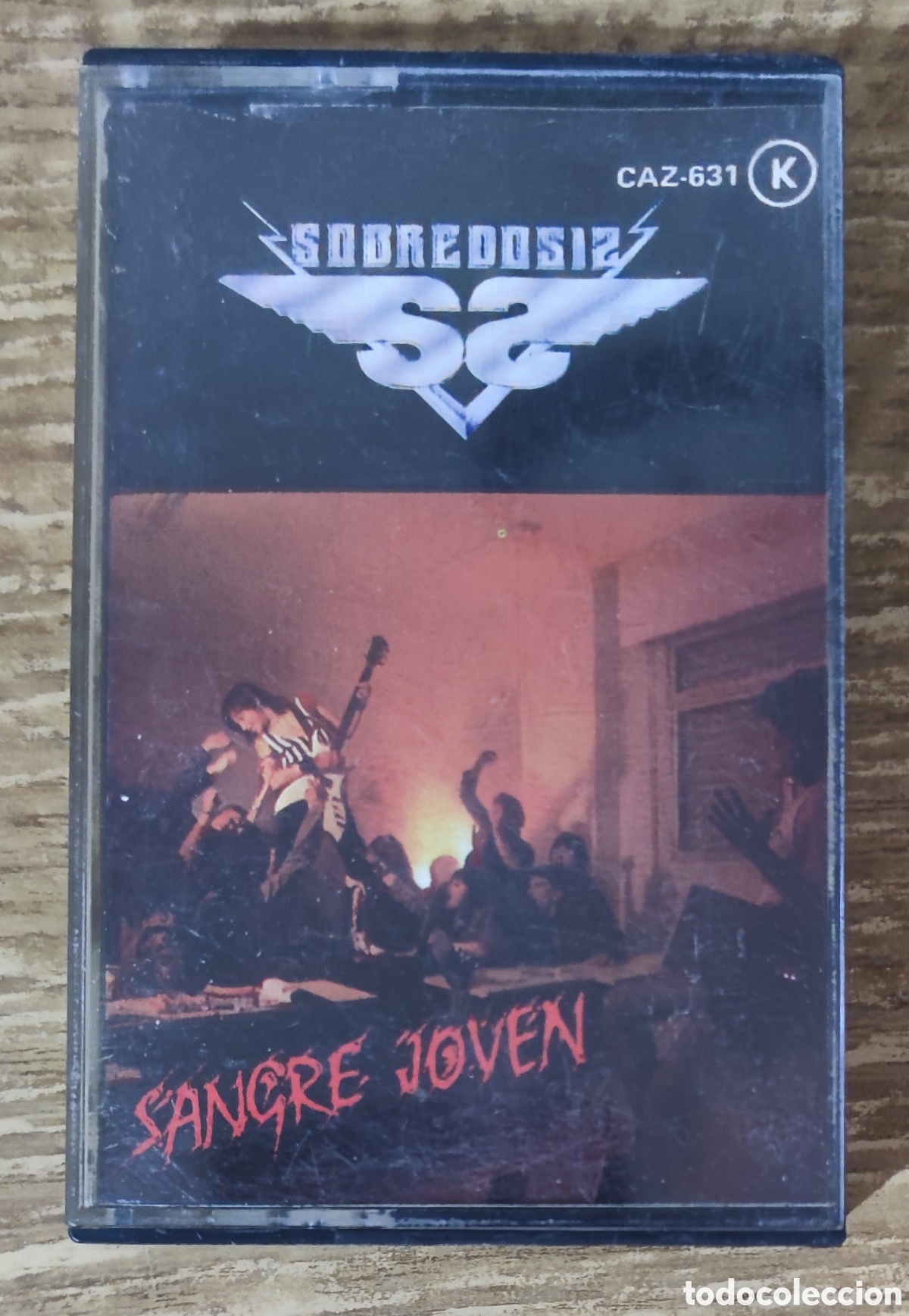 Casetes antiguos: Cassette Sobredosis - Sangre Joven (1985)