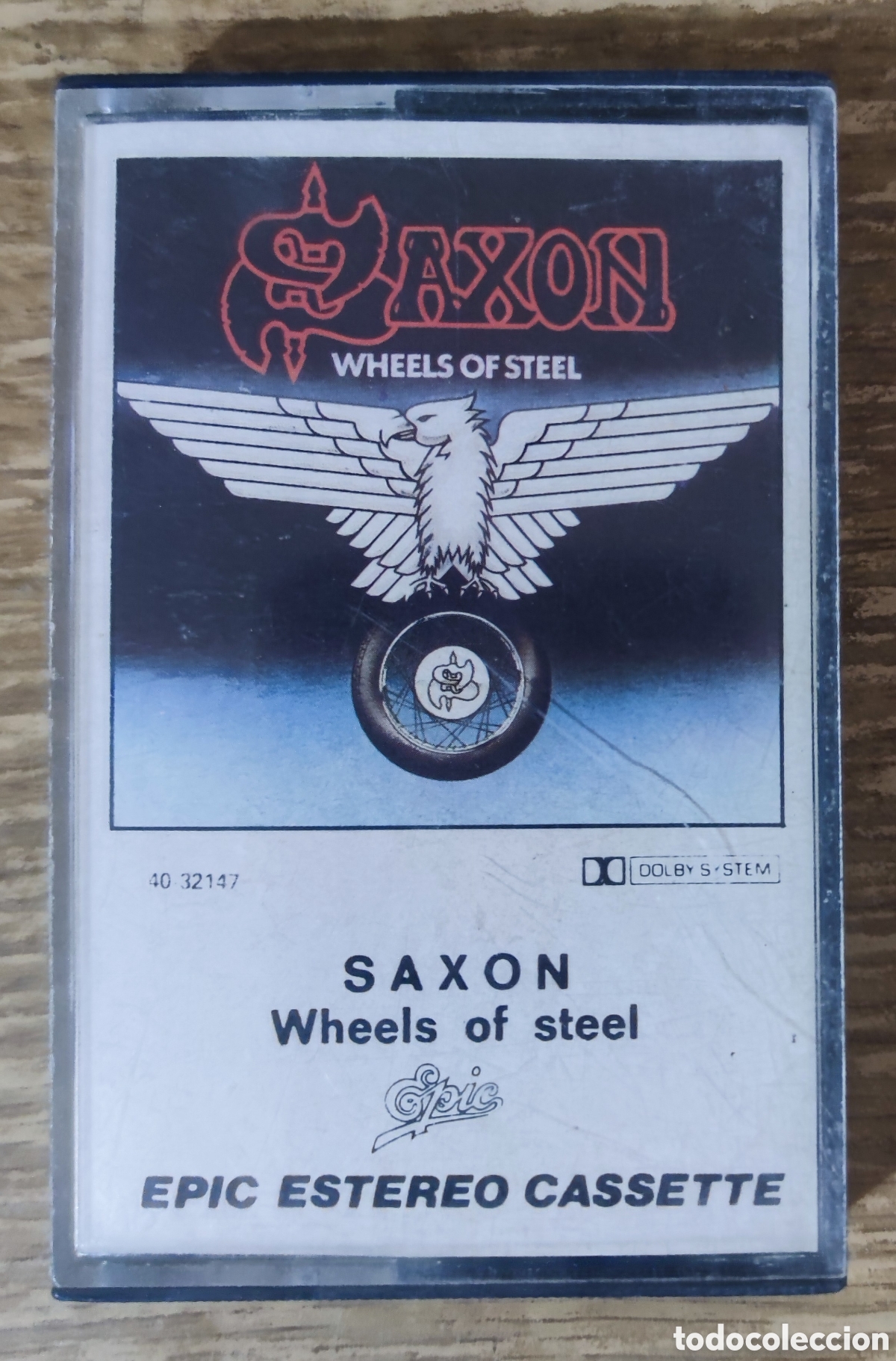 Casetes antiguos: Cassette Saxon - Wheels of Steel (1980) ed. espa&ntilde;ola