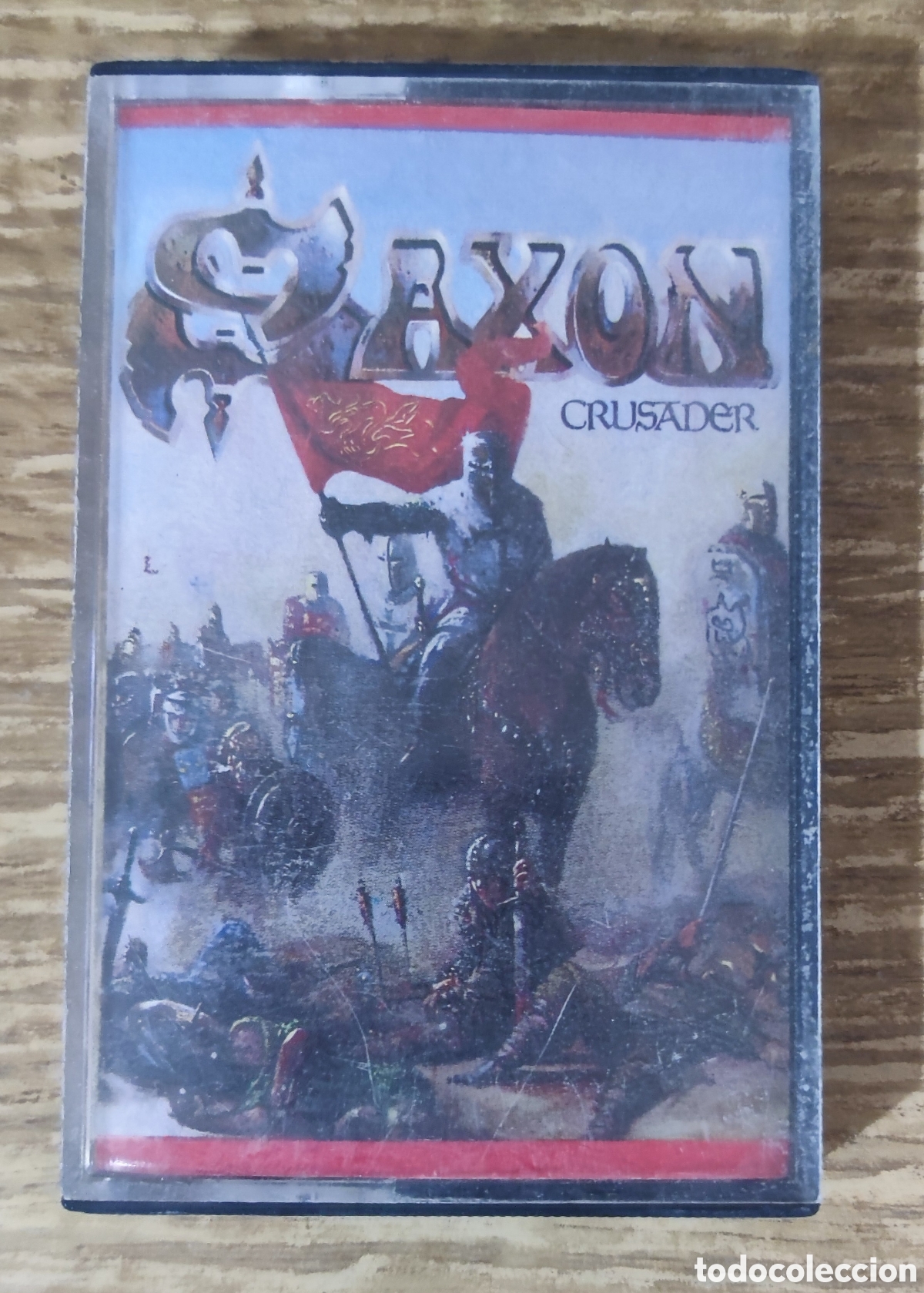 Casetes antiguos: Cassette Saxon - Crusader (1984) ed. espa&ntilde;ola