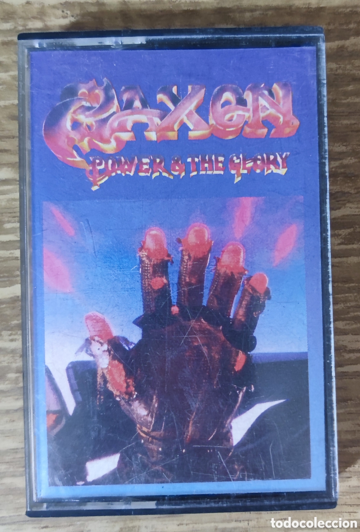 Casetes antiguos: Cassette Saxon - Power and the Glory (1983) ed. espa&ntilde;ola