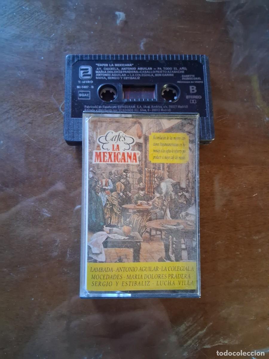 Casetes antiguos: Casete cinta de m&uacute;sica cafes la mexicana Mocedades Lambada Antonio aguilar Lucha Villa