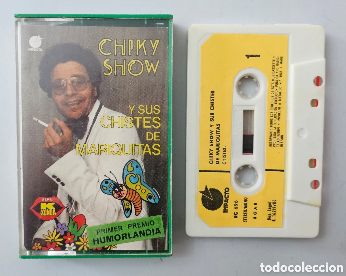 Casetes antiguos: CASSETTE CHIKY SHOW Chistes de mariquitas (Espa&ntilde;a Olympo 1980) BIZARRO GAY FREAK EXTREMO