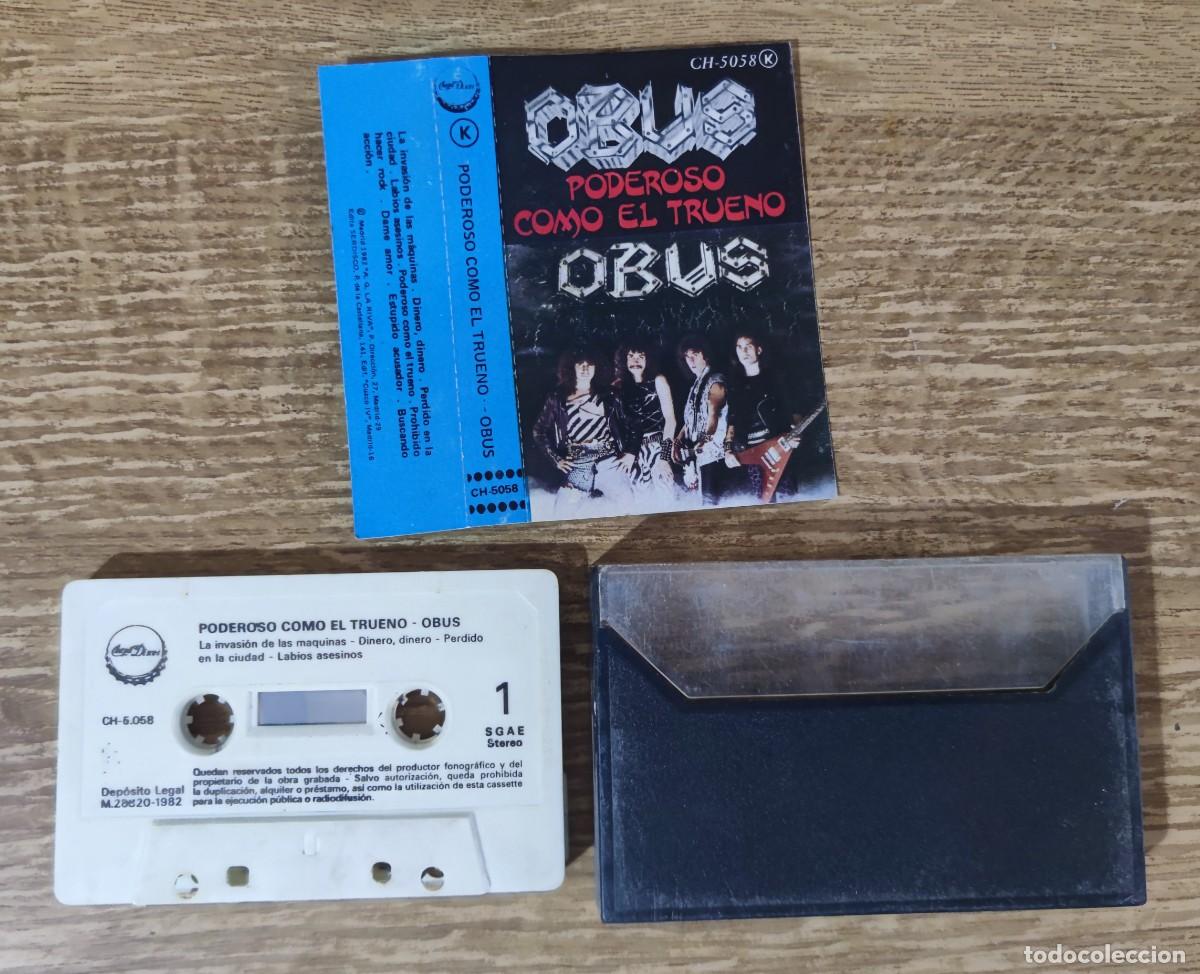 Casetes antiguos: Cassette Ob&uacute;s - Poderoso Como el Trueno (1982) - Foto 2