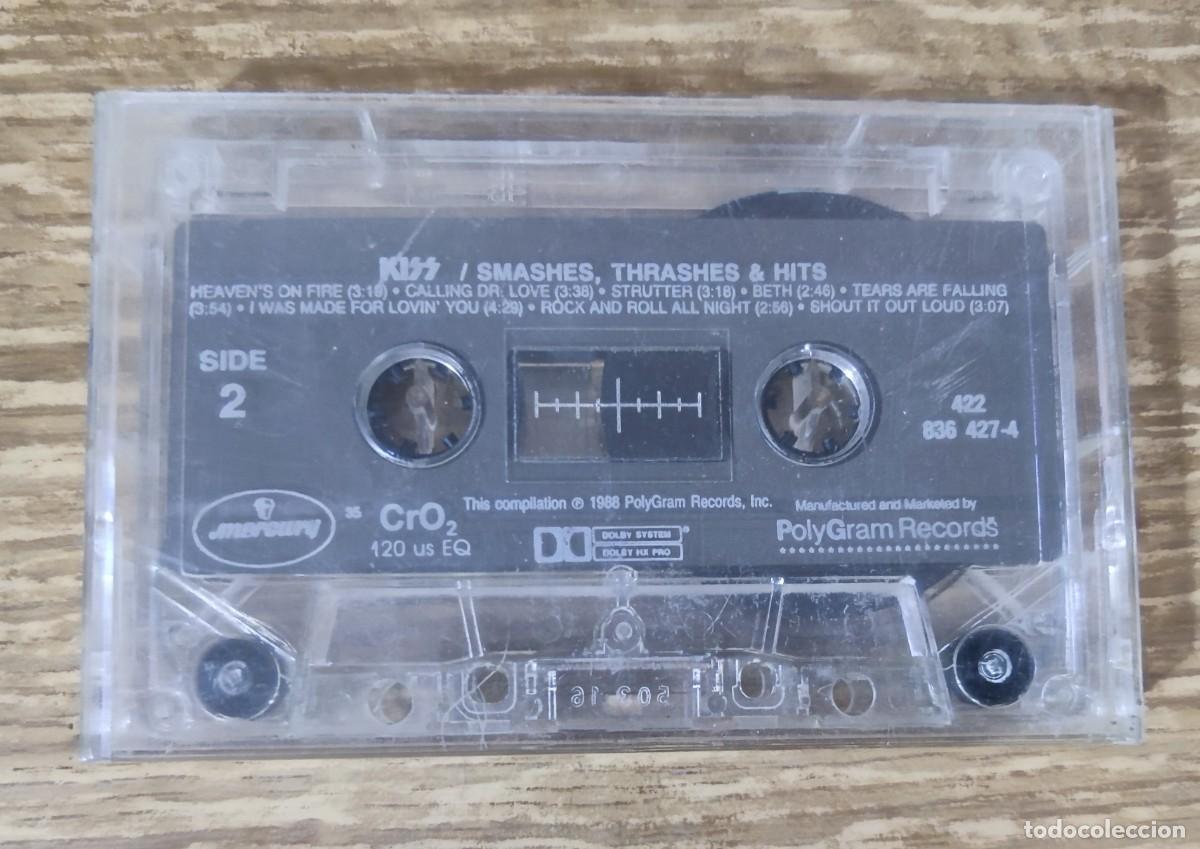 Casetes antiguos: Cassette Kiss - Smashes, Thrashes & Hits (1988) SIN PORTADA