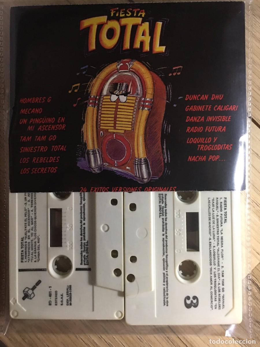 Casetes antiguos: FIESTA TOTAL - ALB&Uacute;M COMPUESTO DE DOS CASSETTES - ROCK MADE IN SPAIN
