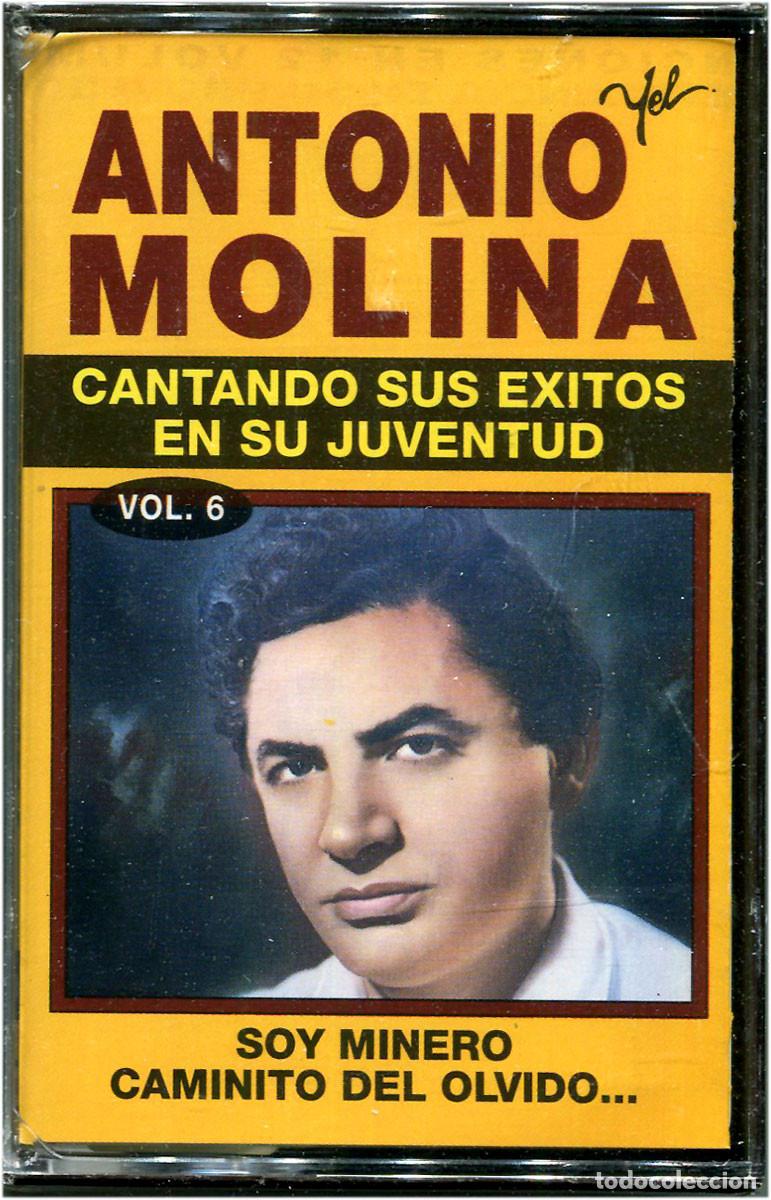 Casetes antiguos: Antonio Molina - Cantando sus &eacute;xitos en su juventud Vol.6 - Cassette Spain 92 - Yel 9605 -Precintado