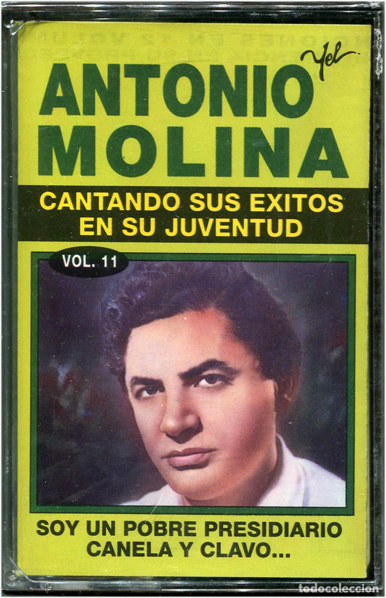 Casetes antiguos: Antonio Molina - Cantando sus &eacute;xitos en su juventud Vol.11- Cassette Spain 92 - Yel 9605 -Precintado
